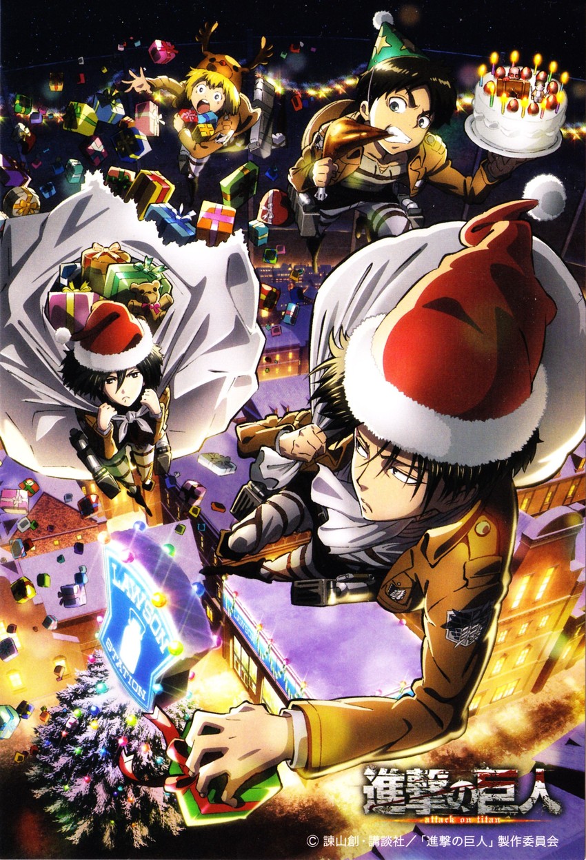 mikasa ackerman, eren yeager, levi, armin arlert, titan, and 1 more (shingeki no kyojin and 1 more)