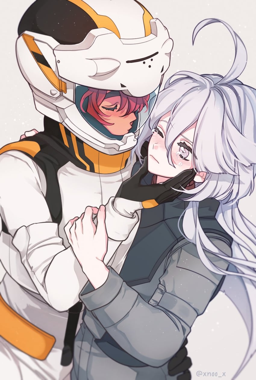 suletta mercury and miorine rembran (gundam and 1 more) drawn by xnoo_x