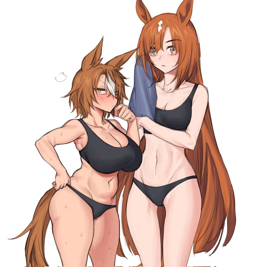 ikuno dictus and dictus striker (umamusume and 1 more) drawn by fukuro_(maruaru00)