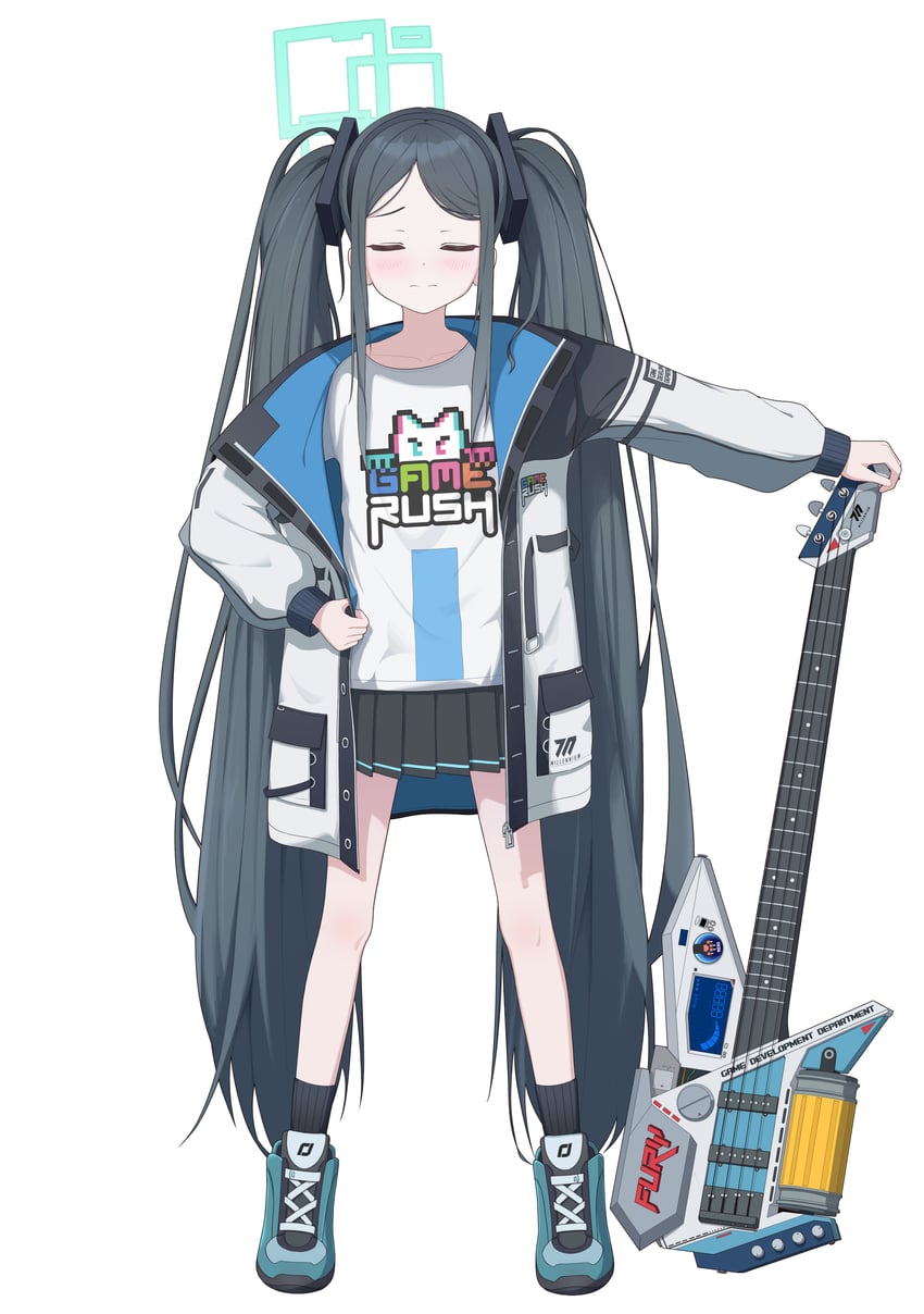 aris (blue archive) drawn by dsfr