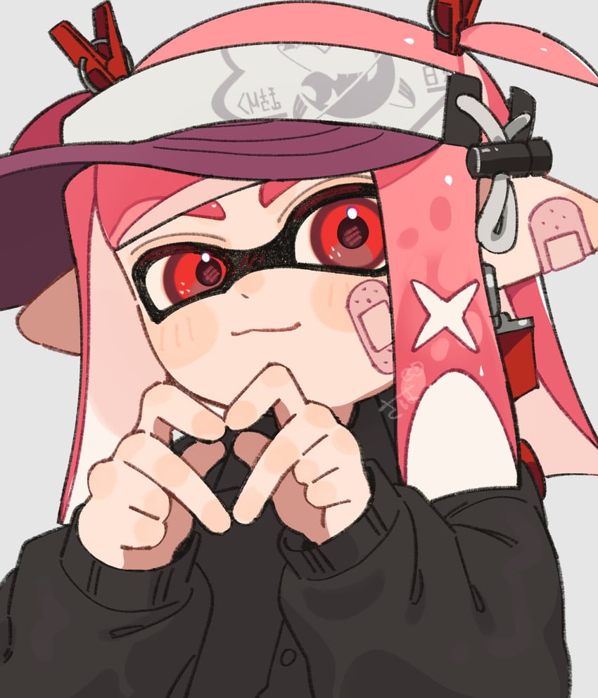 inkling player character and inkling girl (splatoon) drawn by sabata_saba