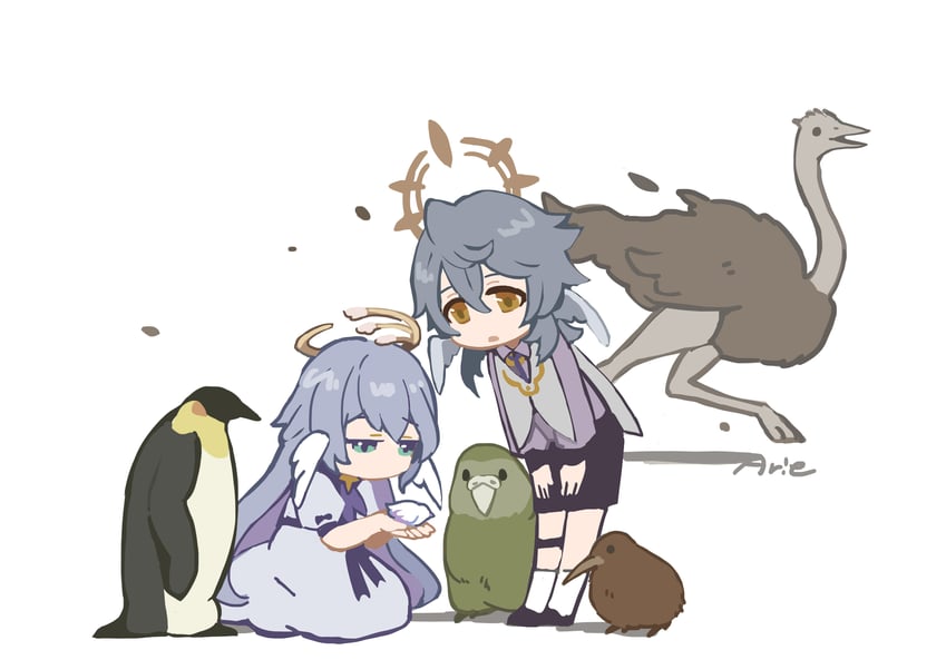 robin and sunday (honkai and 1 more) drawn by arie_game