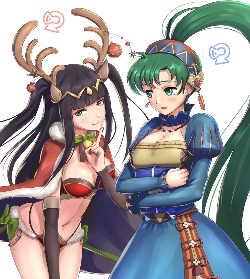 lyn and tharja (fire emblem and 3 more) drawn by gonzarez