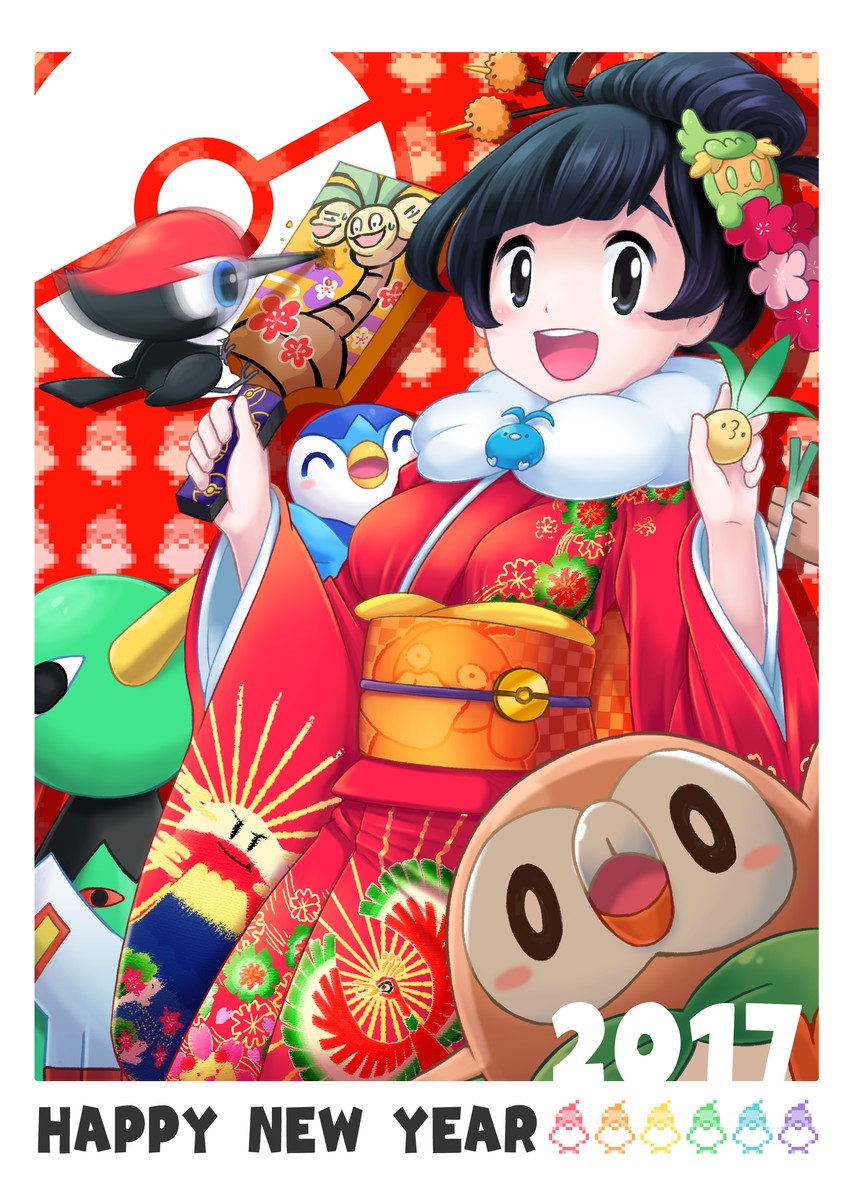 selene, rowlet, piplup, psyduck, shaymin, and 11 more (pokemon and 1 more) drawn by clumeal
