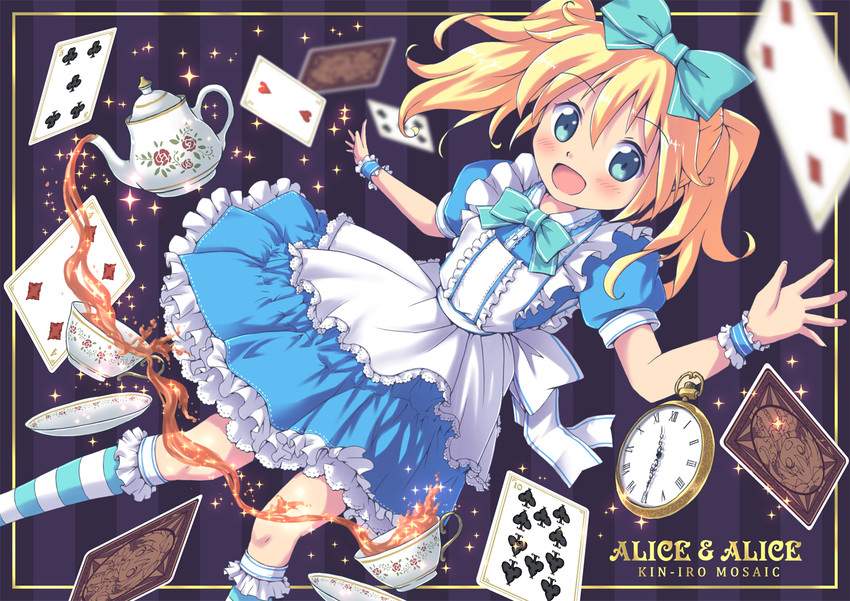alice and alice cartelet (alice's adventures in wonderland and 1 more) drawn by aki_(akisora_hiyori)