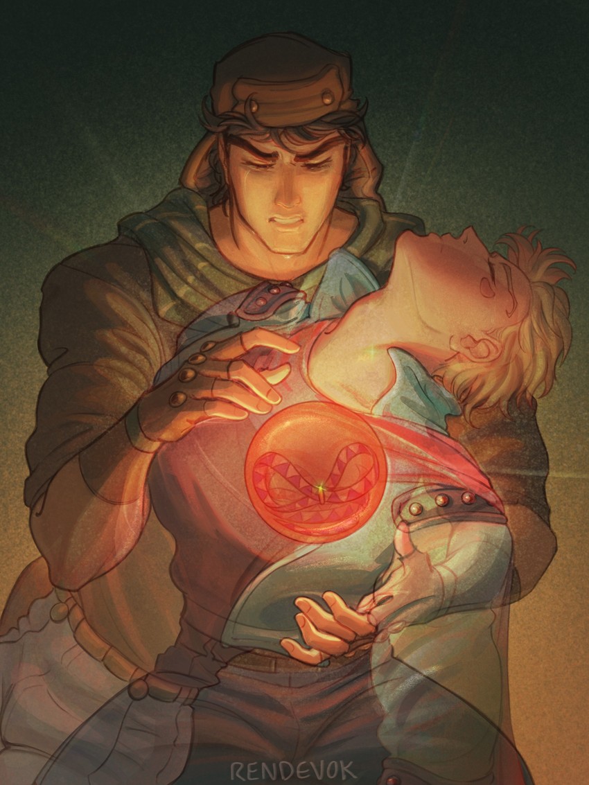 joseph joestar and caesar anthonio zeppeli (jojo no kimyou na bouken and 1 more) drawn by rendevok
