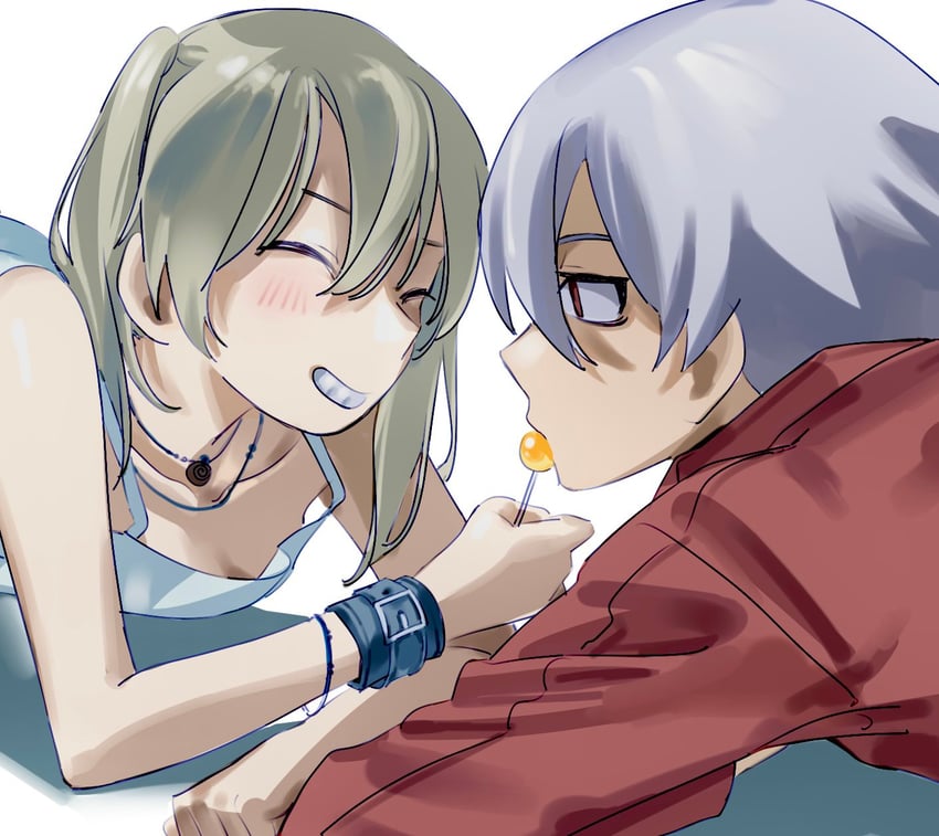 maka albarn and soul evans (soul eater) drawn by nyanyanyannyy