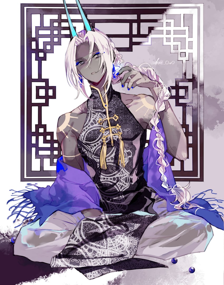 arjuna and arjuna alter (fate and 1 more) drawn by sakuramochi1003