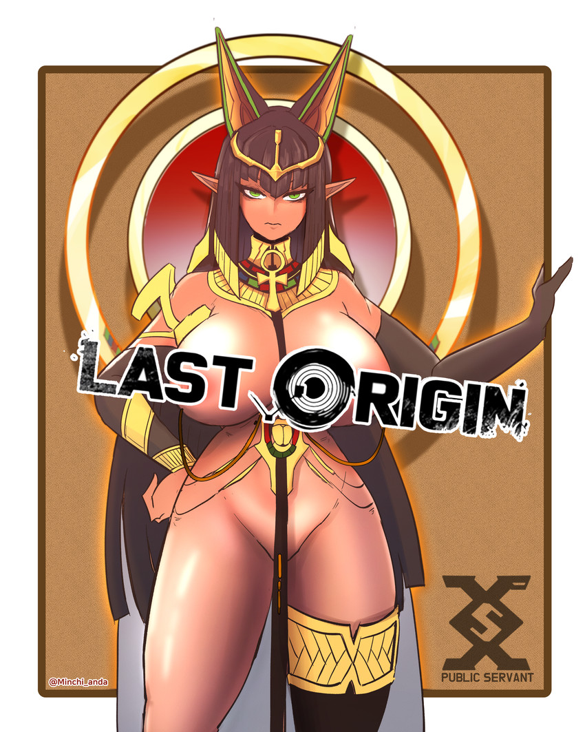 sekhmet of death (last origin) drawn by minchi_(anda)
