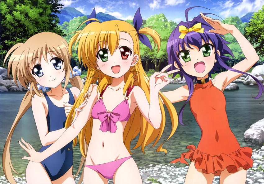 vivio, corona timir, and rio wezley (lyrical nanoha and 2 more)