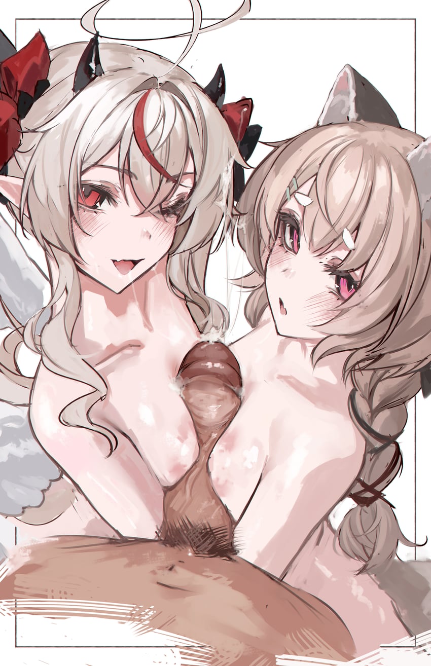 komachi panko and remilia nephys (phase connect) drawn by naokomama
