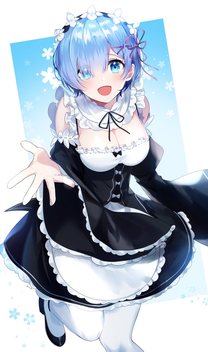 rem (re:zero kara hajimeru isekai seikatsu) drawn by dorook