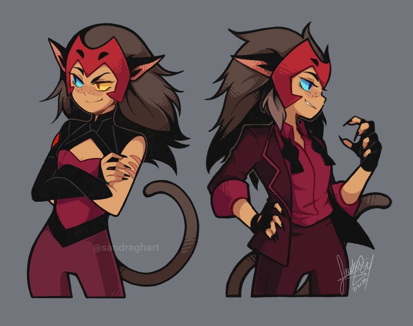 catra (she-ra and the princesses of power) drawn by sandragh