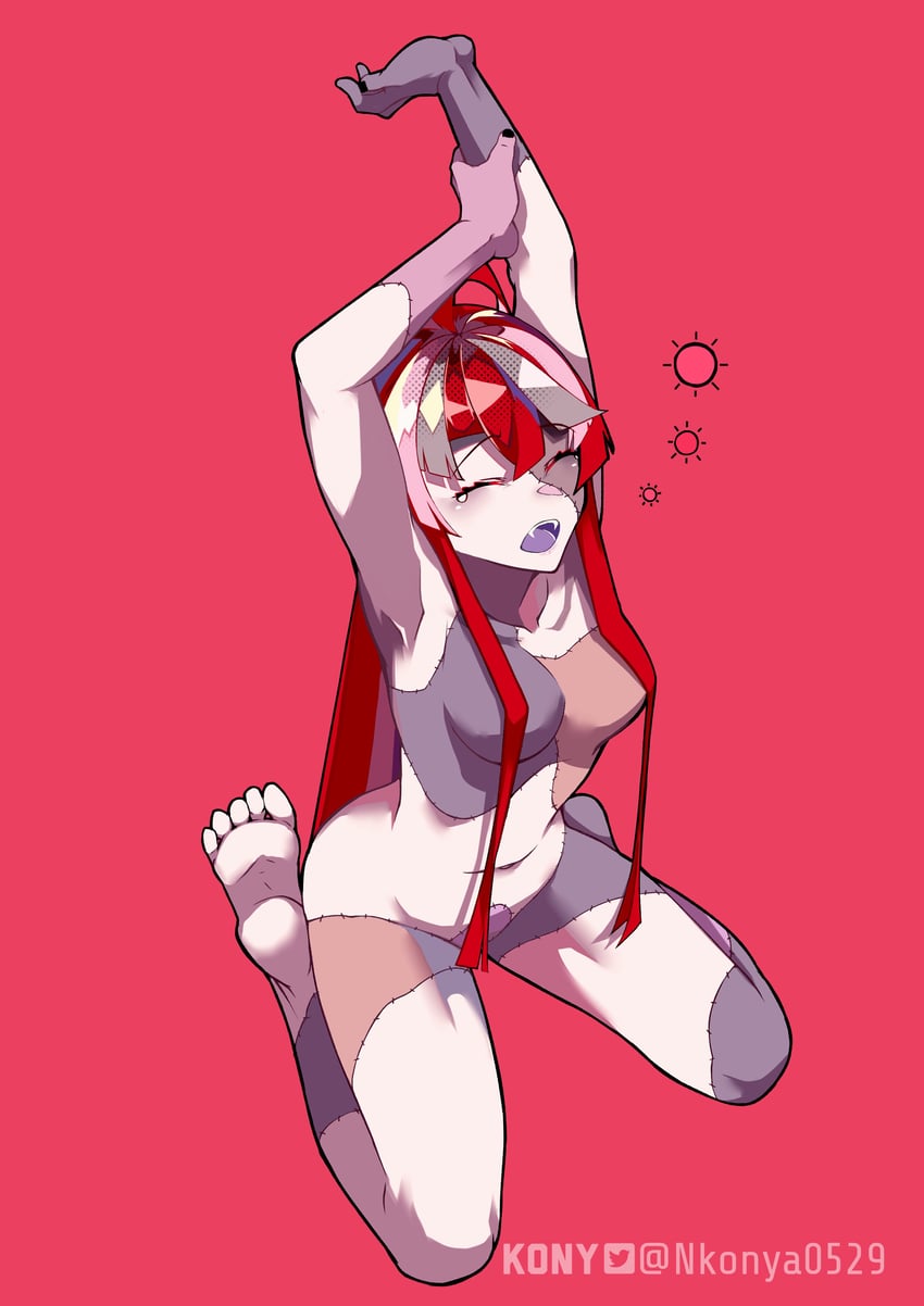 kureiji ollie (hololive and 1 more) drawn by nkonya