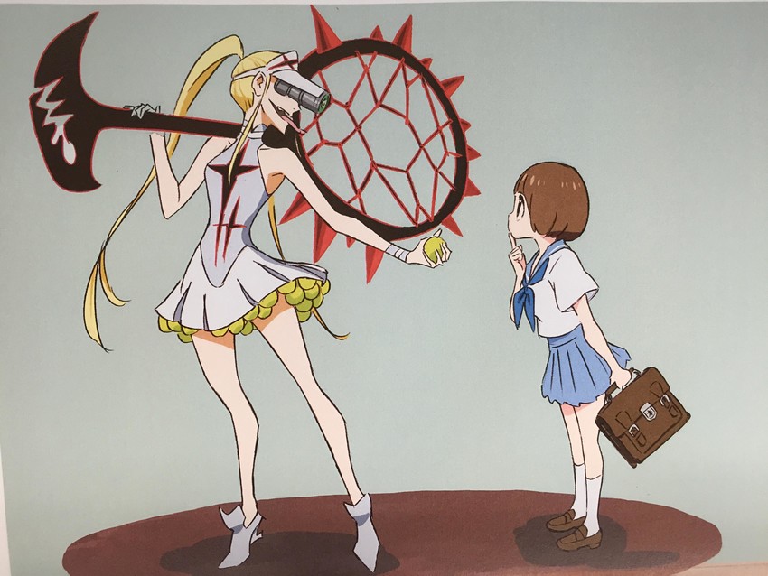 mankanshoku mako and hakodate omiko (kill la kill) drawn by sushio