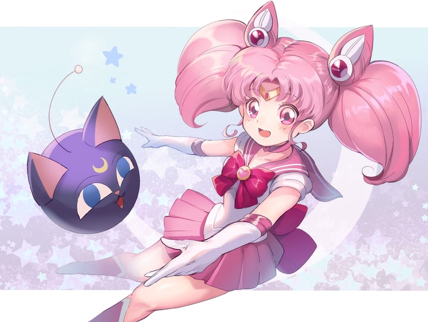 chibi usa, sailor chibi moon, and luna-p (bishoujo senshi sailor moon and 2 more) drawn by onk_(kkkarb)