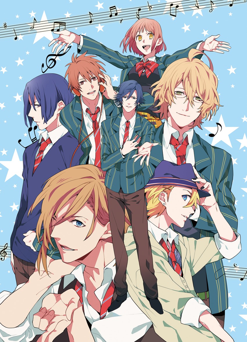 nanami haruka, kurusu shou, shinomiya natsuki, ichinose tokiya, ittoki otoya, and 2 more (uta no prince-sama) drawn by yuzumame