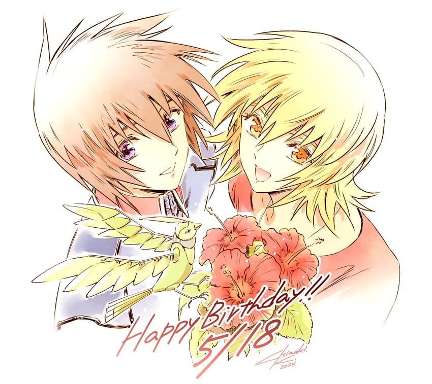 cagalli yula athha and kira yamato (gundam and 3 more) drawn by kuori_chimaki