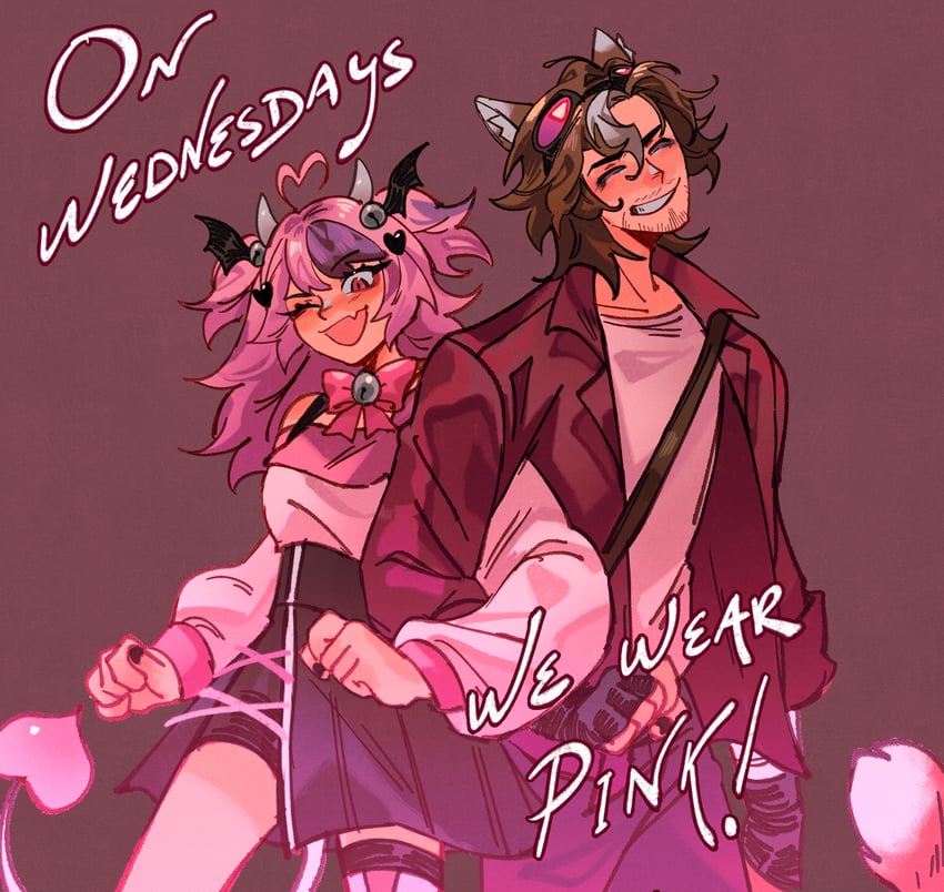ironmouse and cellbit (vshojo and 3 more) drawn by cyani07