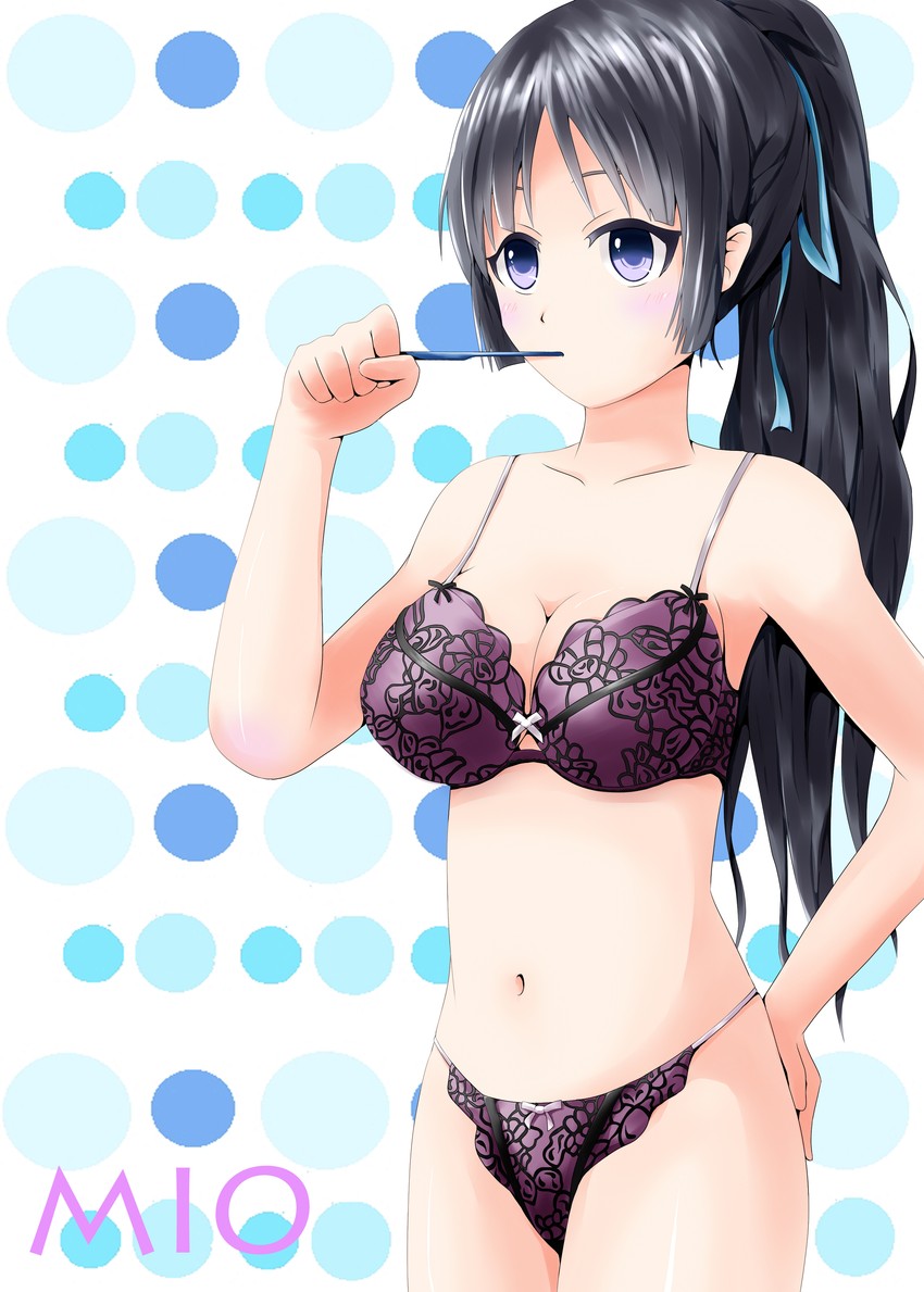 akiyama mio (k-on!) drawn by morisoba_no_heya