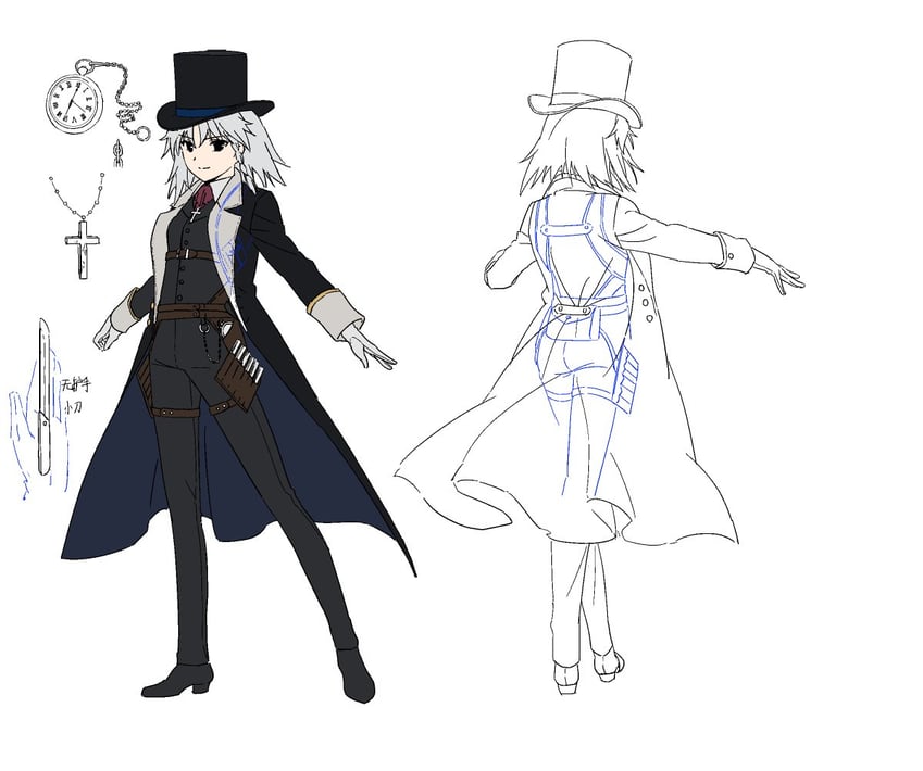izayoi sakuya (touhou and 1 more) drawn by karaori and kyoto_fantasy_troupe
