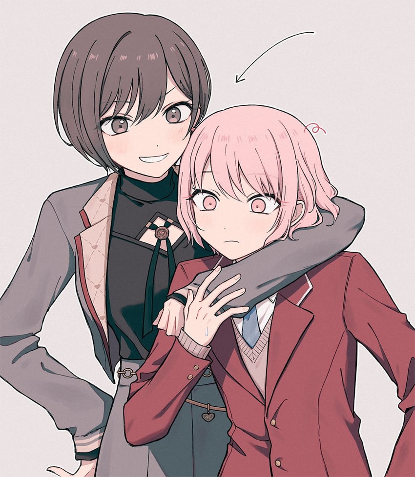 shinonome ena and akiyama mizuki (project sekai) drawn by b718293