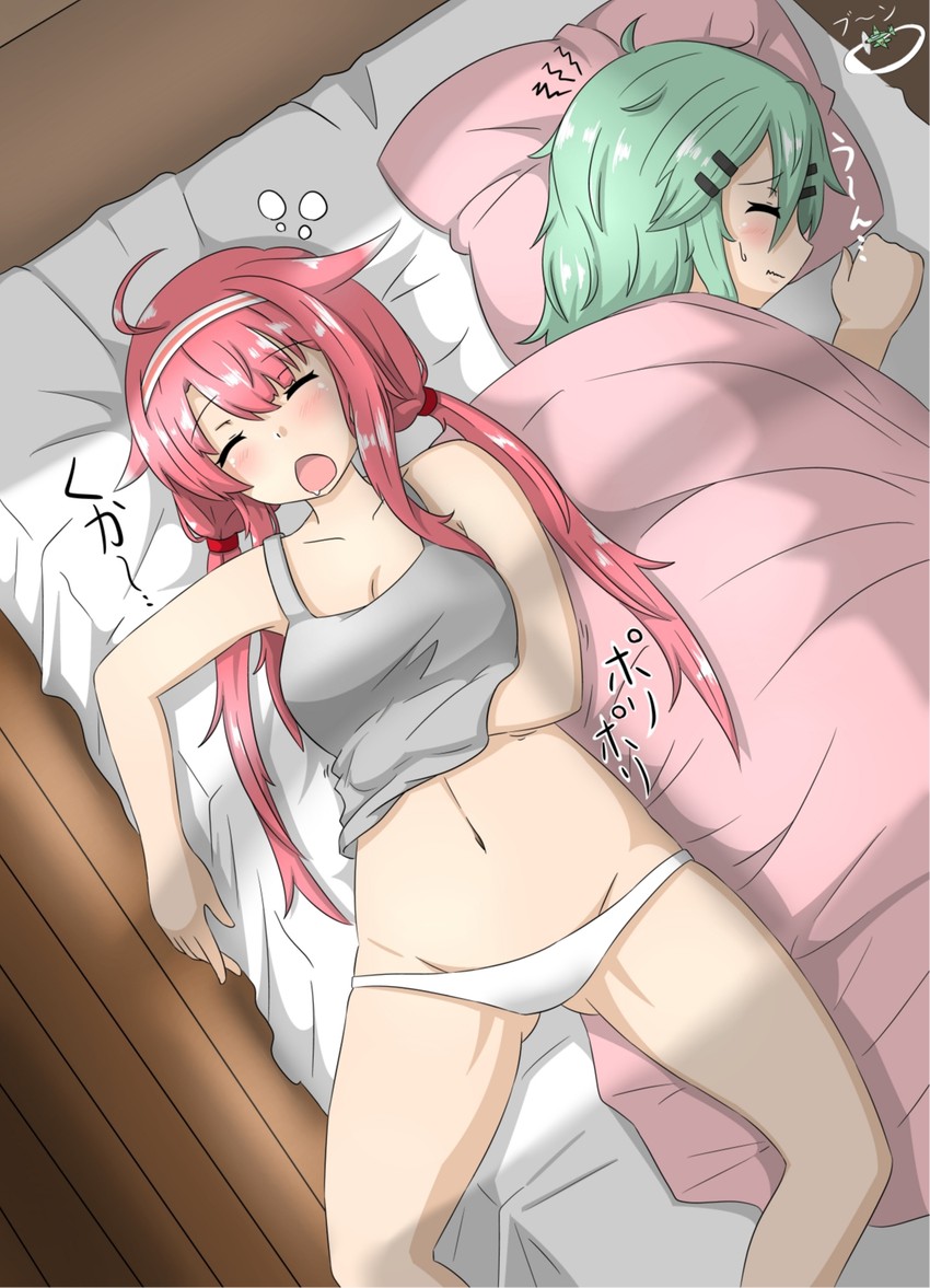 yamakaze, kawakaze, and kawakaze kai ni (kantai collection) drawn by sakuramai_(sakuramai_0525)