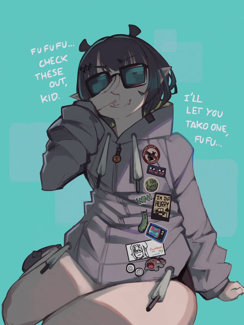 ninomae ina'nis (hololive and 1 more) drawn by togekk0