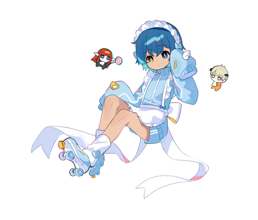 protagonist, hulkenberg, and strohl (metaphor: refantazio) drawn by pkin_cheezpie
