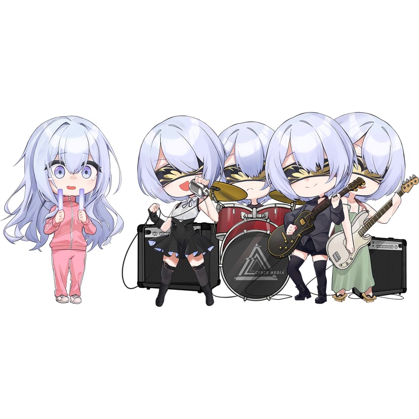 hiroi kikuri, scherzando, tranquilo, dolce, maestoso, and 1 more (girls' frontline and 2 more) drawn by deatheach