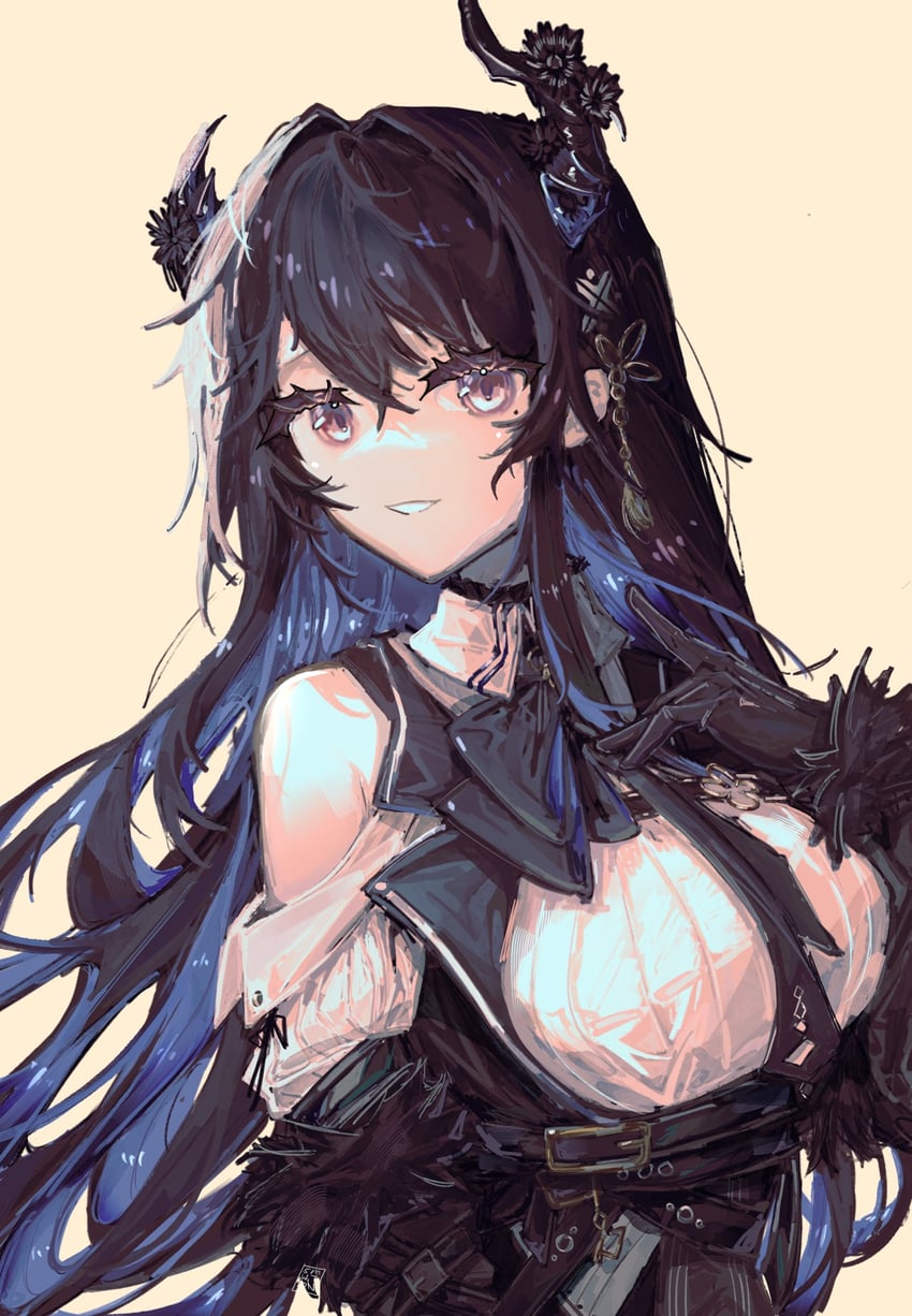 nerissa ravencroft (hololive and 1 more) drawn by somewhatdino