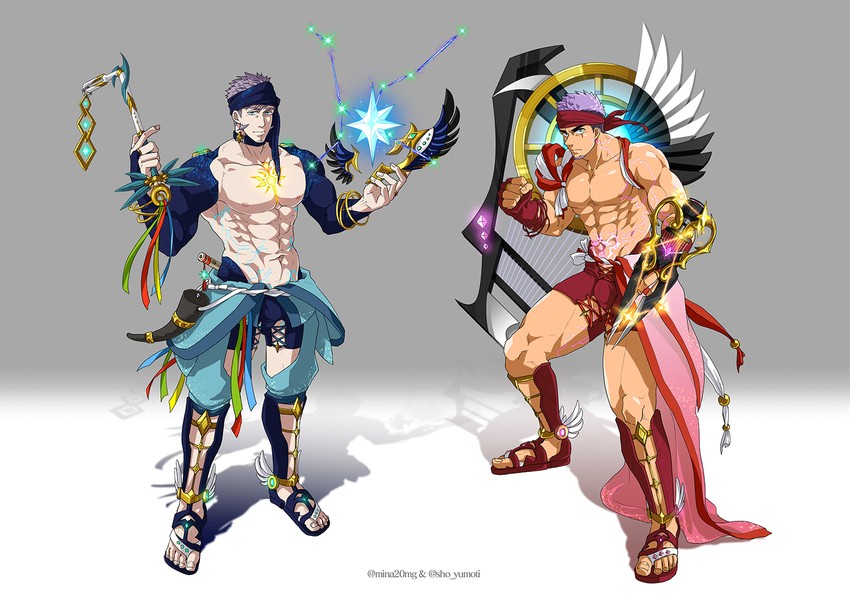 yan and su (gyee) drawn by minato_(mina_20mg) and sho_yumoti