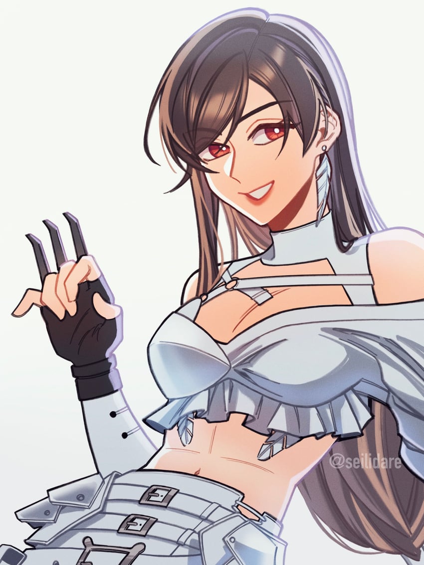 tifa lockhart (final fantasy and 3 more) drawn by seilidare