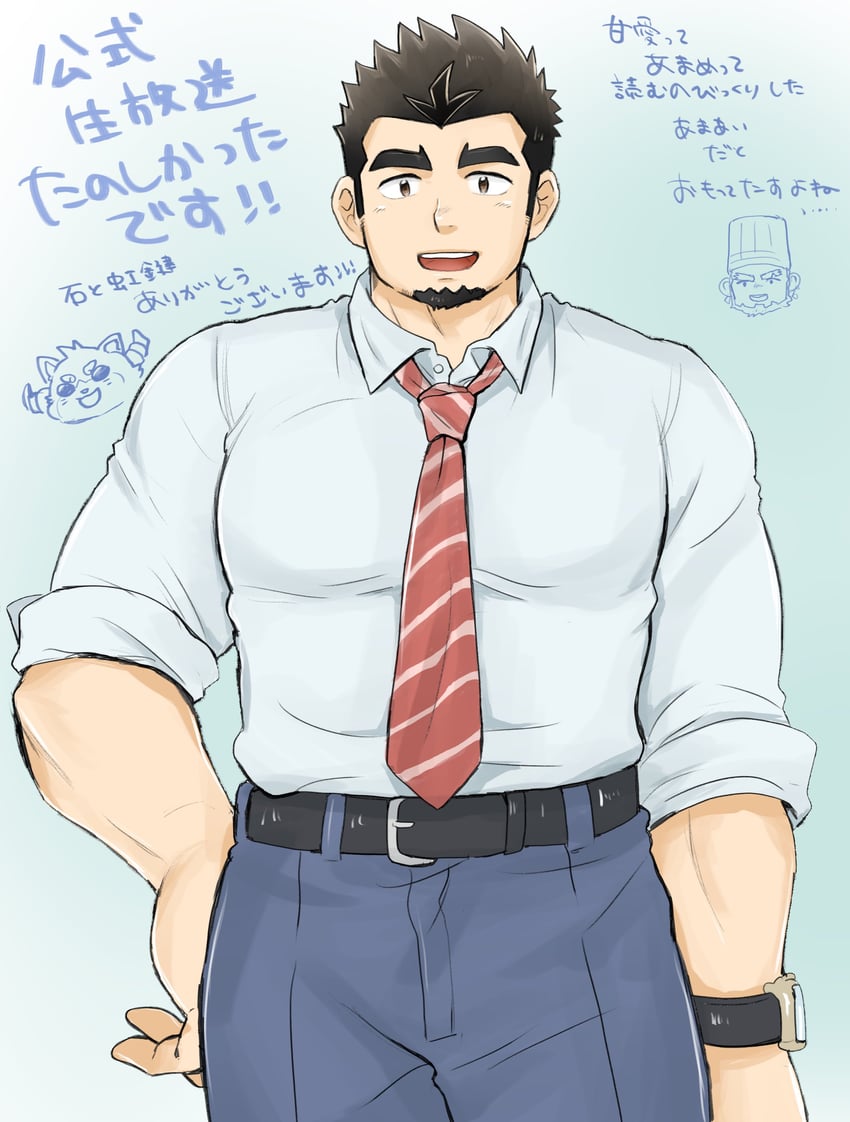 protagonist, excalibur, and orto (crave saga) drawn by higemaccho