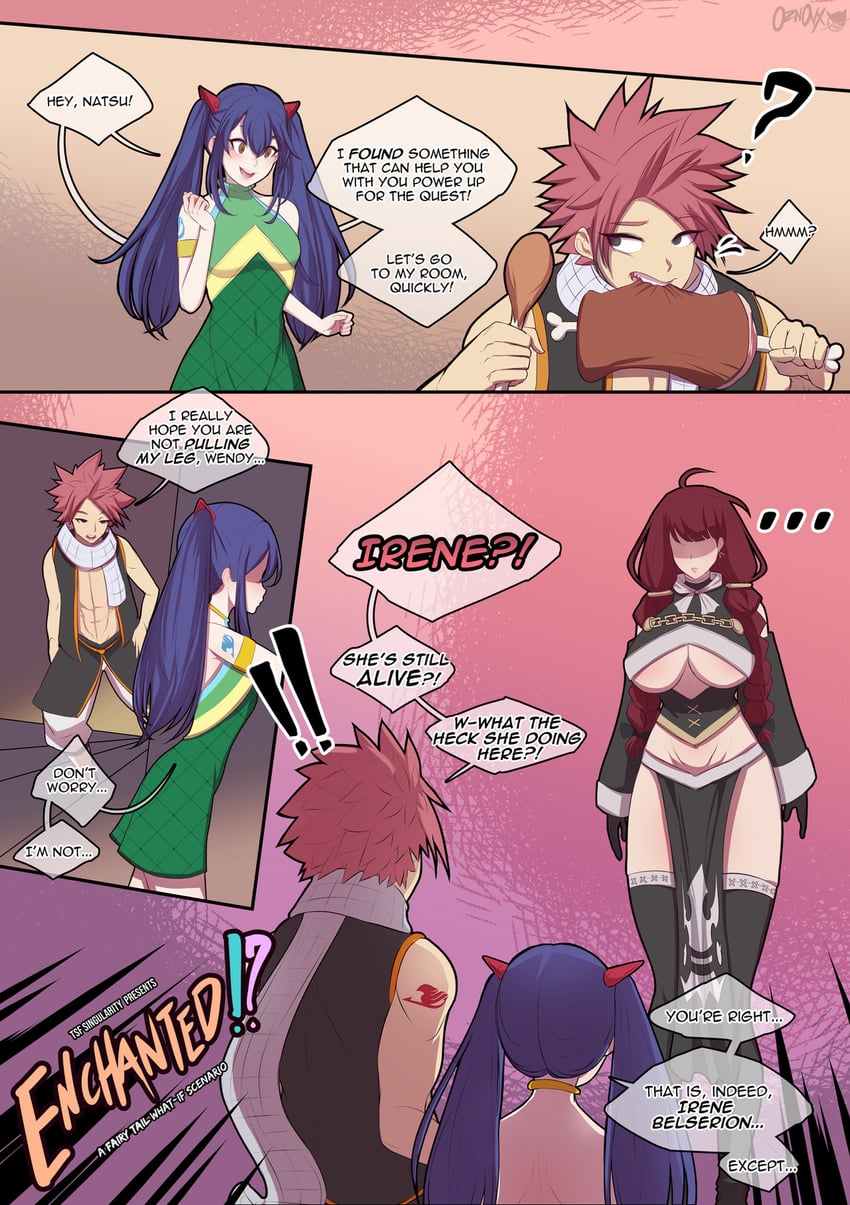 natsu dragneel, wendy marvell, and irene belserion (fairy tail) drawn by usagihart