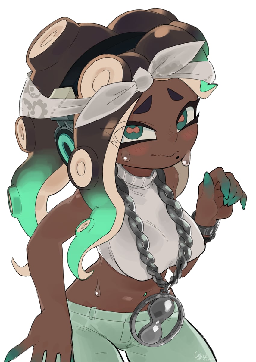 marina (splatoon and 1 more) drawn by orly_custer