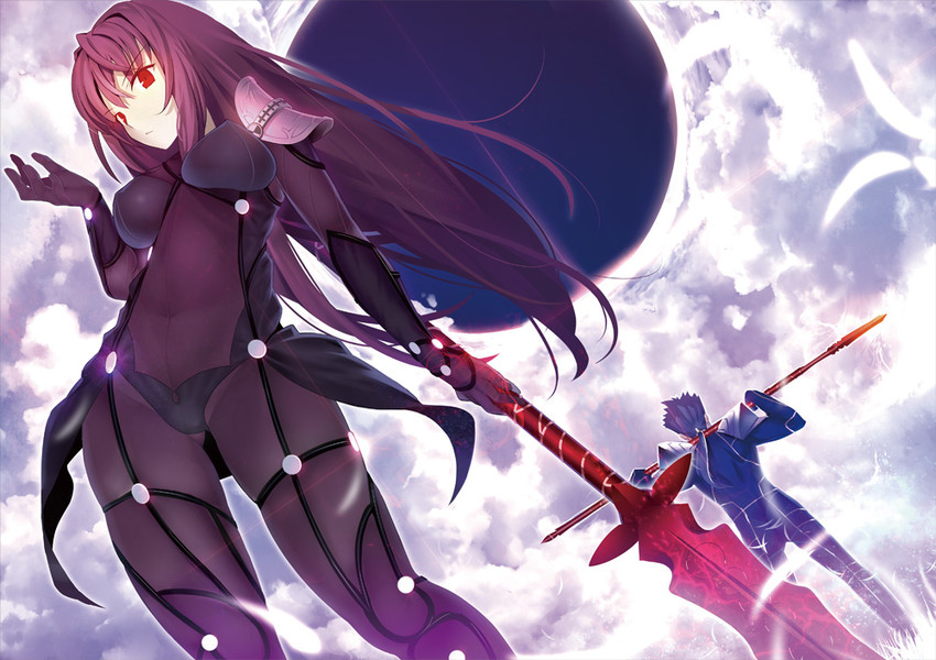 scathach and cu chulainn (fate and 2 more) drawn by machimura_komori