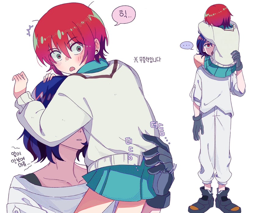 amate yuzuriha and shuji ito (gundam and 1 more) drawn by 7lucky_ya