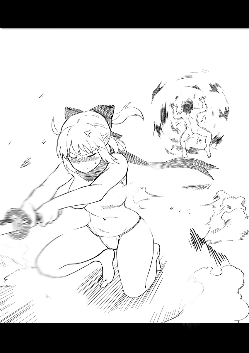 okita souji and okada izou (fate and 2 more) drawn by hirunagi