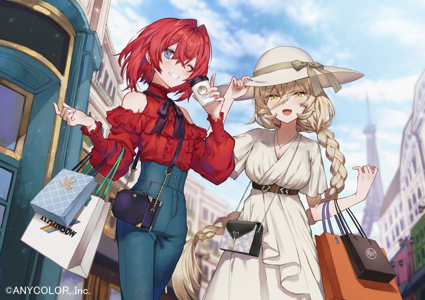 ange katrina, nui sociere, sebastian piyodore, and banken (nijisanji) drawn by fujimi_nanna