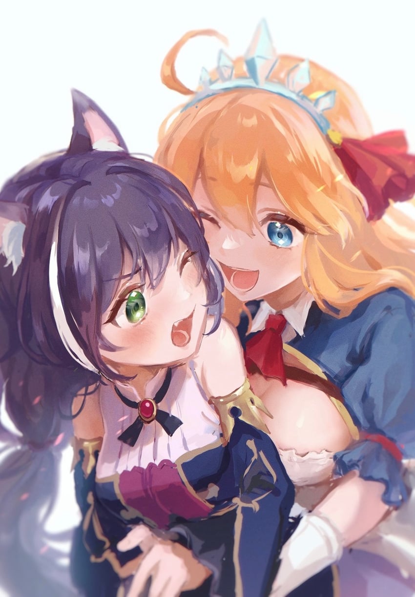 karyl and pecorine (princess connect!) drawn by sekiyu_inu