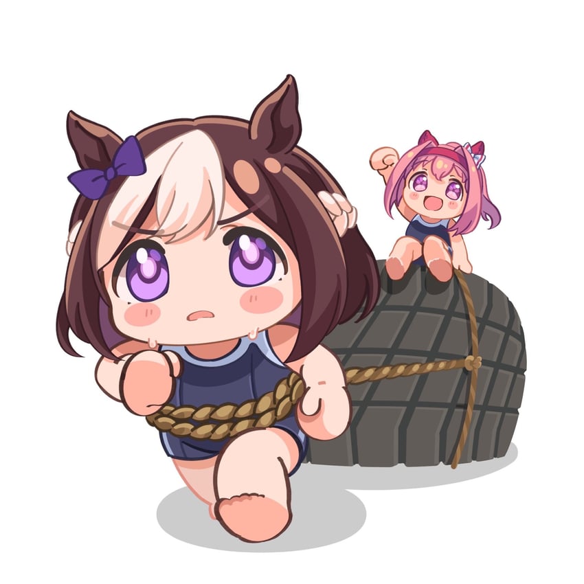 special week and haru urara (umamusume) drawn by moko39_takasora