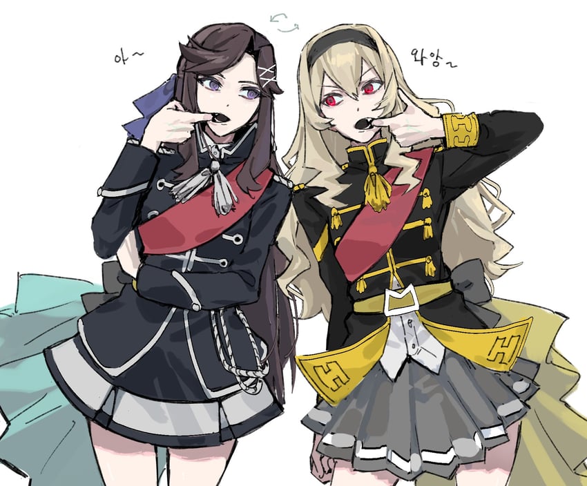 saijou claudine and tendou maya (shoujo kageki revue starlight) drawn by 9urodine