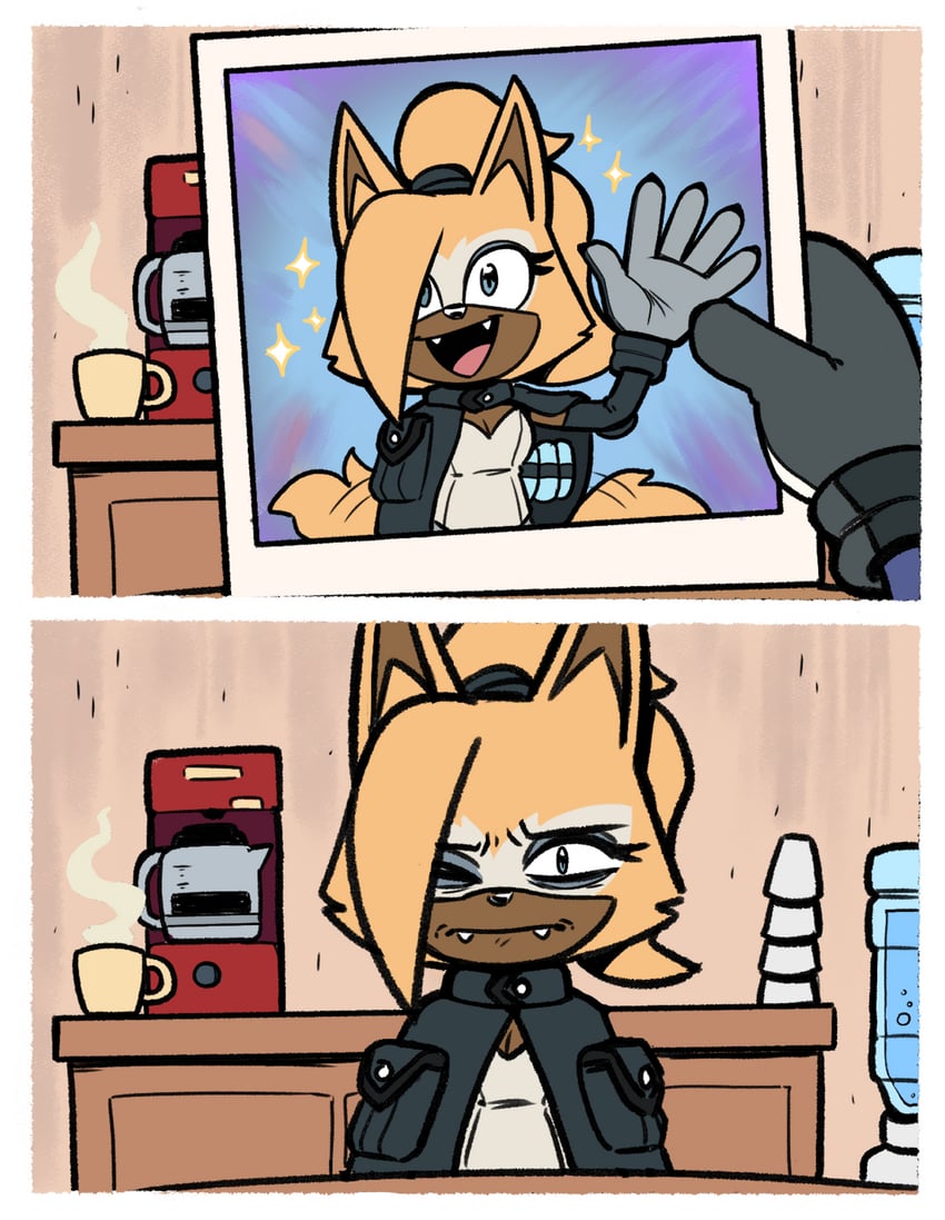 whisper the wolf and mimic the octopus (sonic and 2 more) drawn by alotaart