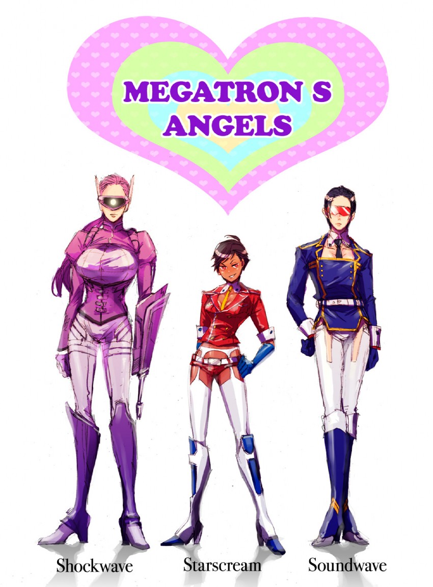 starscream, soundwave, and shockwave (transformers and 1 more) drawn by tengo_(metron)
