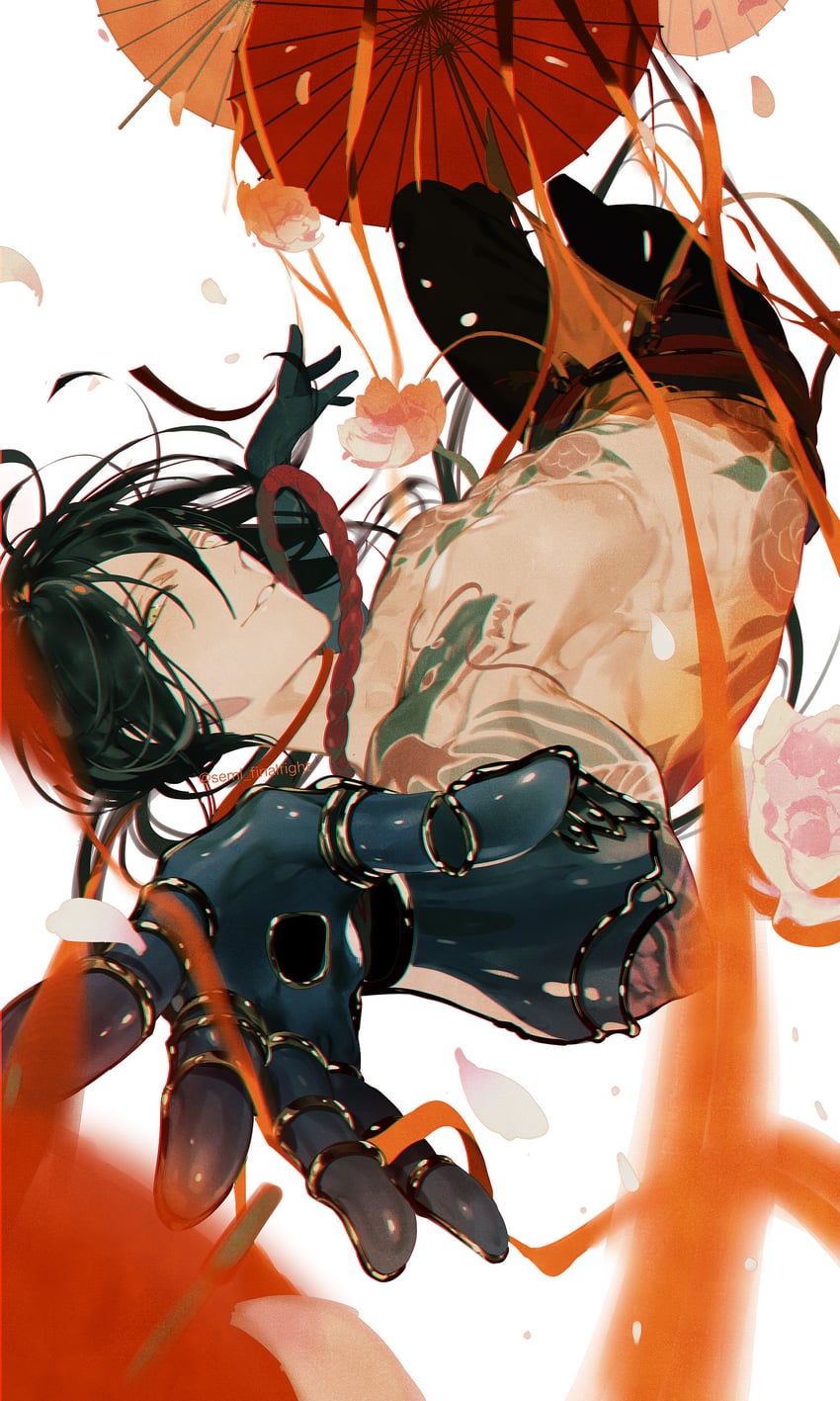 yan qing (fate and 1 more) drawn by semi_(p-poco)