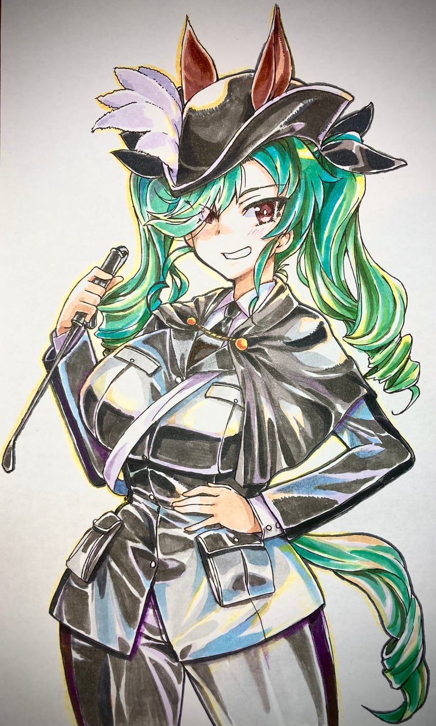 anchovy and toni bianca (umamusume and 2 more) drawn by nabeyu
