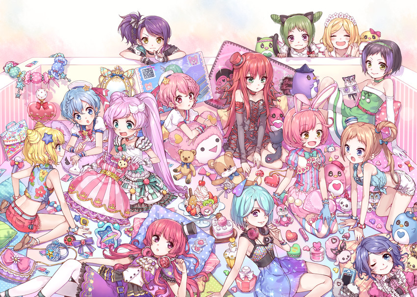 manaka laala, minami mirei, reona west, dorothy west, toudou shion, and 12 more (pretty series and 3 more) drawn by rojiko