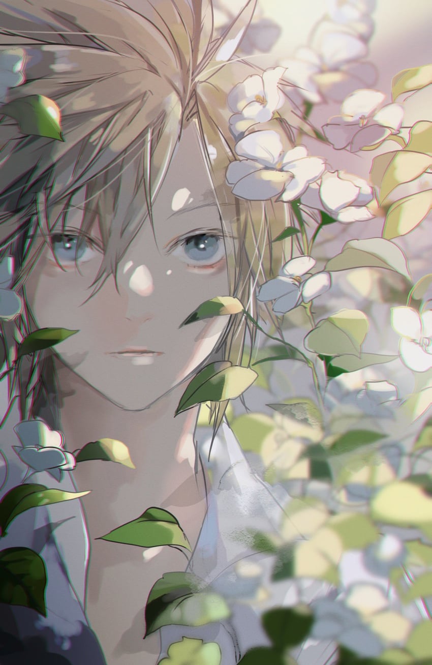 cloud strife (final fantasy and 1 more) drawn by bombyxmori_ckr