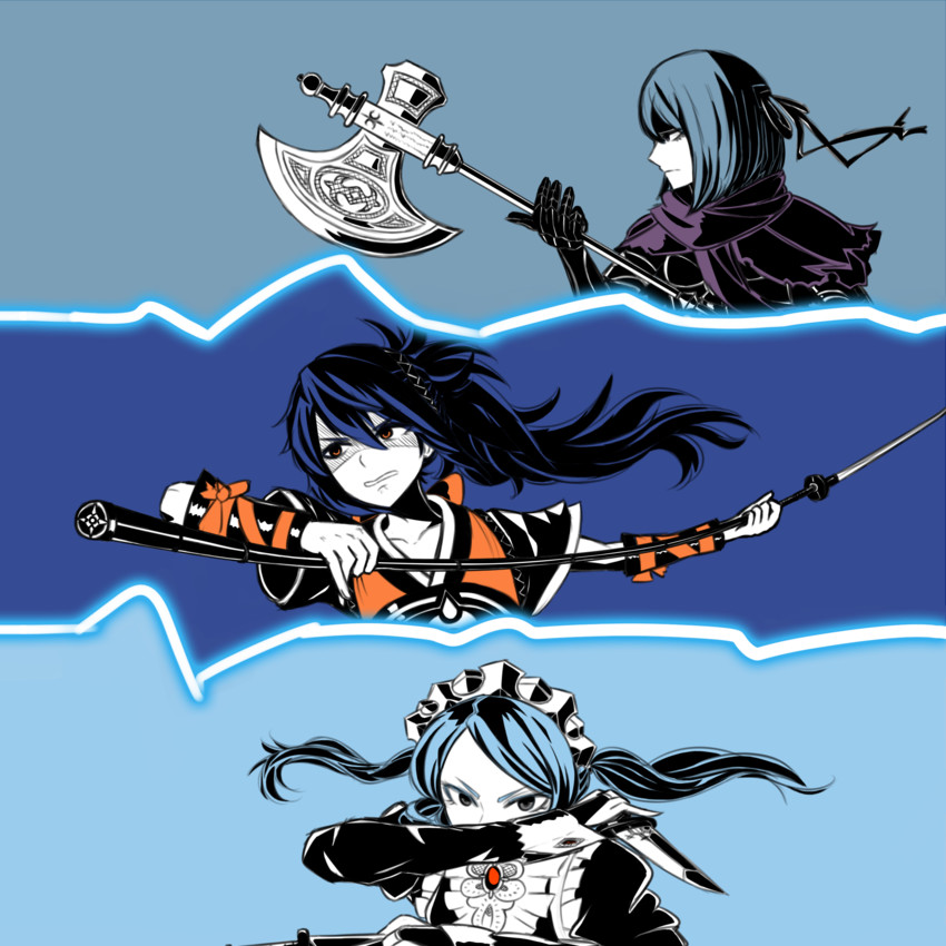 flora, oboro, and beruka (fire emblem and 1 more) drawn by cryopon